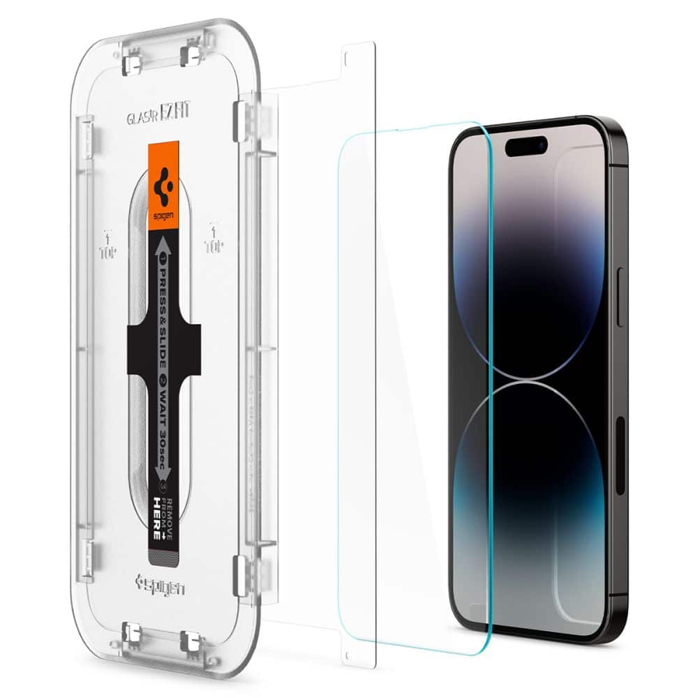 SPIGEN GLAS.TR EZ FIT TVRZENÉ SKLO 2KS PRO IPHONE 14 PRO MAX CLEAR