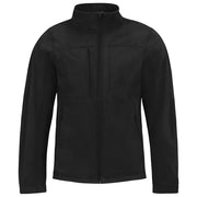 JAKNA ZIP MOŠKA B&C HOODED SOFTSHELL ČRNA S