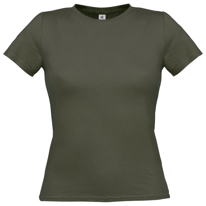 MAJICA KRATKI RUKAVI B&C WOMEN-ONLY MASLINASTO ZELENA L!!
