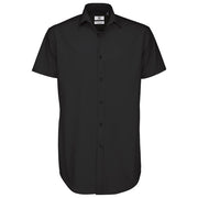 KOŠULJA MUŠKA KRATKI RUKAVI B&C BLACK TIE 135G CRNA 2XL-EOL!!