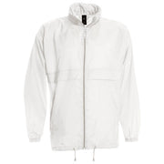 VJETROVKA S KAPULJAČOM ZIP UNISEX B&C SIROCCO BIJELA S