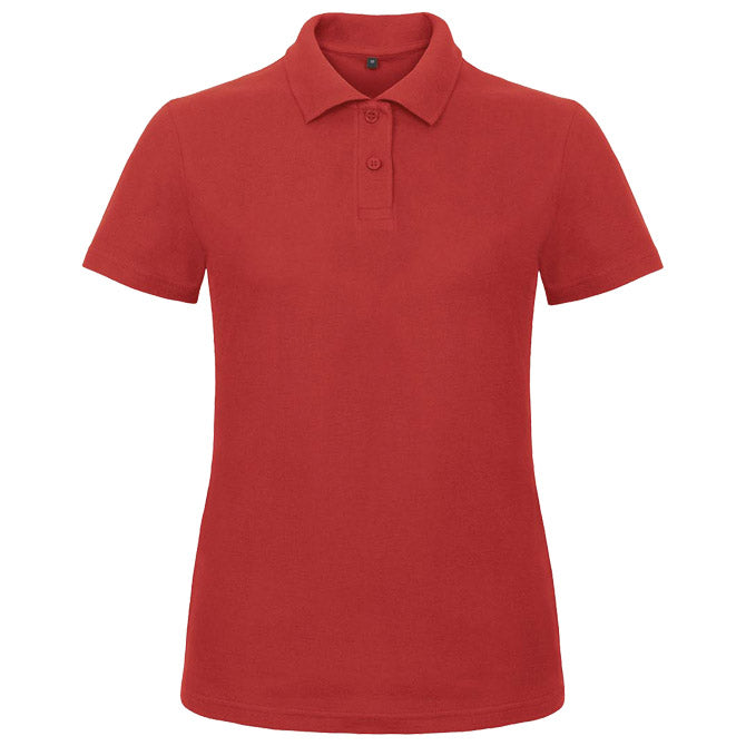 MAJICA KRATKI RUKAVI POLO B&C ID.001/WOMEN 180G CRVENA M