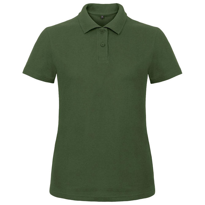 POLO MAJICA S KRATKIMI ROKAVI B&C ID.001/ŽENSKE 180G TEMNO ZELENA 2XL!!