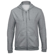 MAJICA DUGI RUKAVI ZIP B&C ID.205 270G SVIJETLO SIVA M