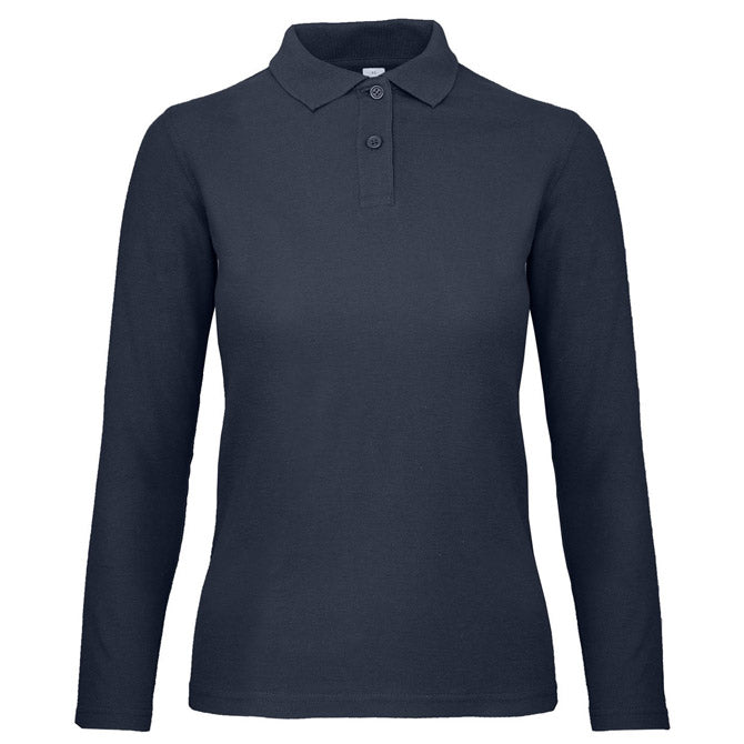 MAJICA DUGI RUKAVI POLO B&C ID.001 LSL/WOMEN 180G TAMNO PLAVA L