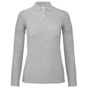 MAJICA DUGI RUKAVI POLO B&C ID.001 LSL/WOMEN 180G SVIJETLO SIVA S