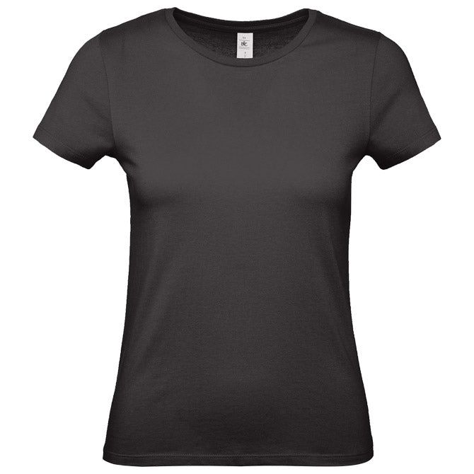 MAJICA KRATKI RUKAVI B&C #E150/WOMEN CRNA 2XL