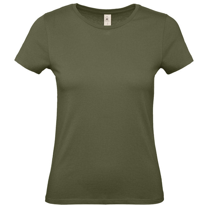 MAJICA KRATKI RUKAVI B&C #E150/WOMEN MASLINASTO ZELENA S