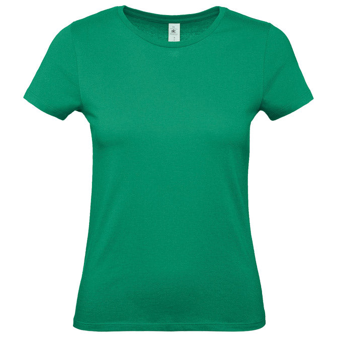 MAJICA KRATKI ROKAVI B&C #E150/WOMEN TRAVNA ZELENA M