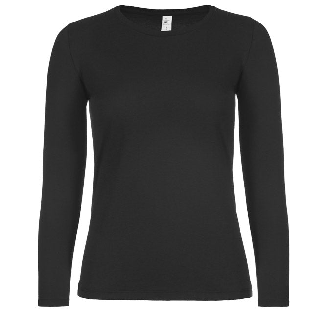 MAJICA DOLGI ROKAVI B&C #E150/WOMEN LSL ČRNA XL