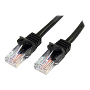 StarTech.com 45PAT5MBK kabel za umrežavanje Crno 5 m Cat5e U/UTP (UTP)