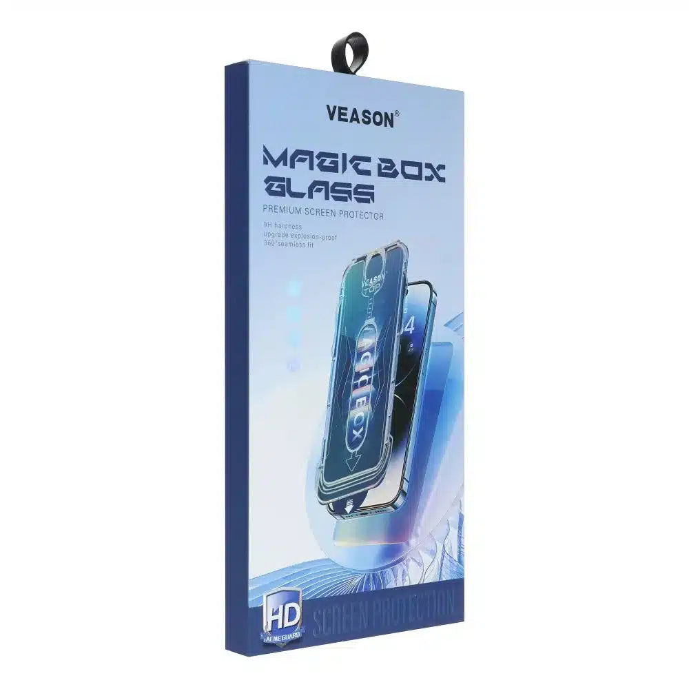 Kaljeno staklo 6D Pro Veason Easy-Install Glass – za iPhone 13 Pro/ iPhone 14 crno