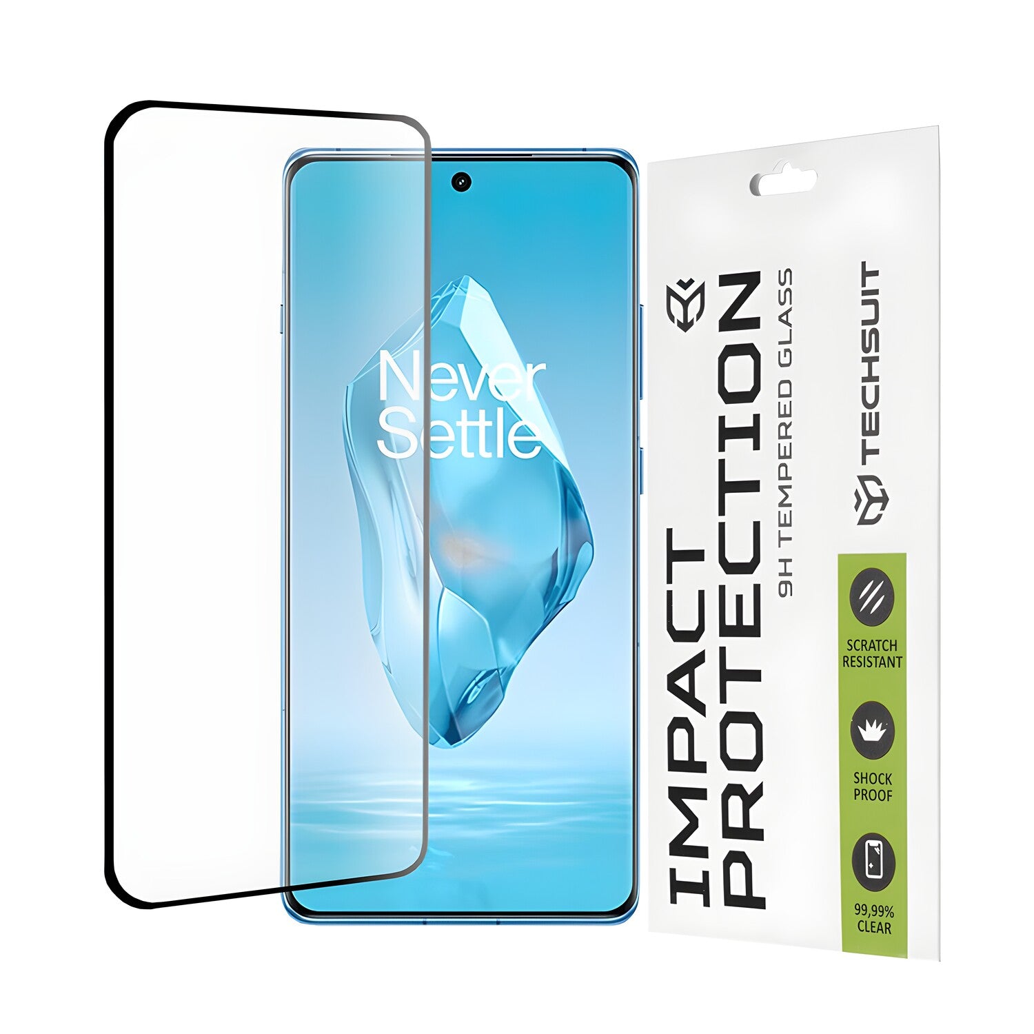 Techsuit zaštitno celoplošno staklo 111D za OnePlus 12R - Crna KP30905