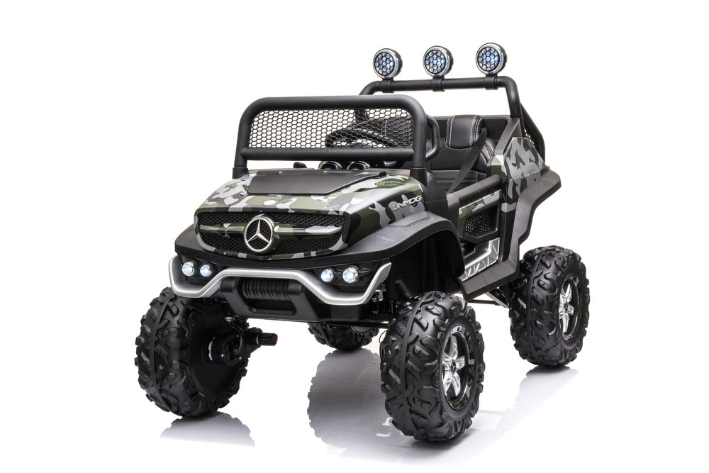 Licencirani auto na akumulator Mercedes Unimog S - moro/army