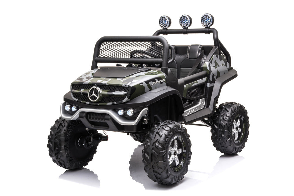 Licencirani auto na akumulator Mercedes Unimog S - moro/army