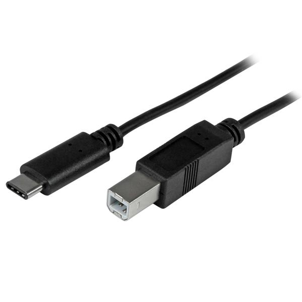 StarTech.com USB2CB2M USB kabel 2 m USB 2.0 USB C USB B Crno