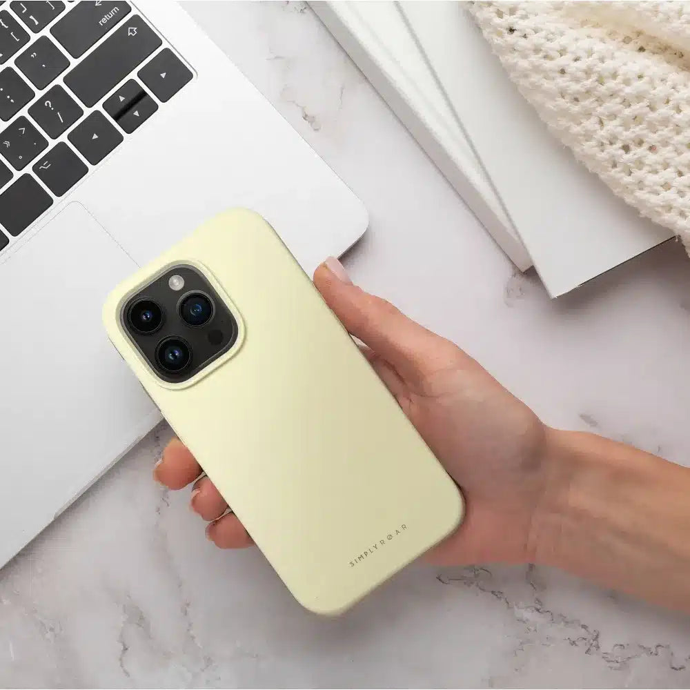 Roar Cloud-Skin maska pro iPhone 12 Pro světle žlutá