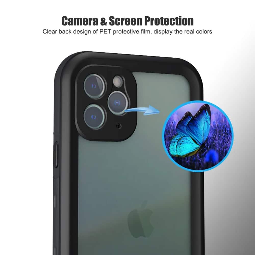 ShellBox – Vodotěsný IP68 360° MagSafe kryt pro iPhone 14 Pro Max – černá