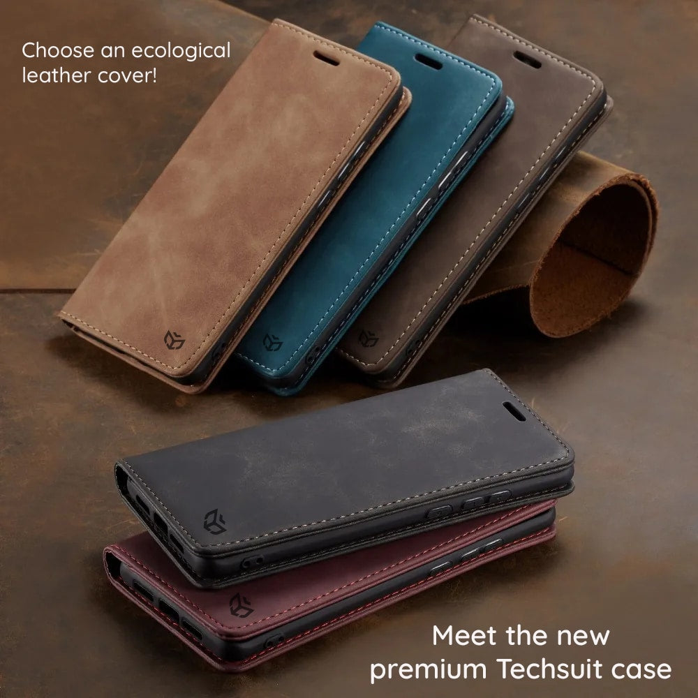 Techsuit Confy Cover flipové pouzdro pro Honor 200 – černé