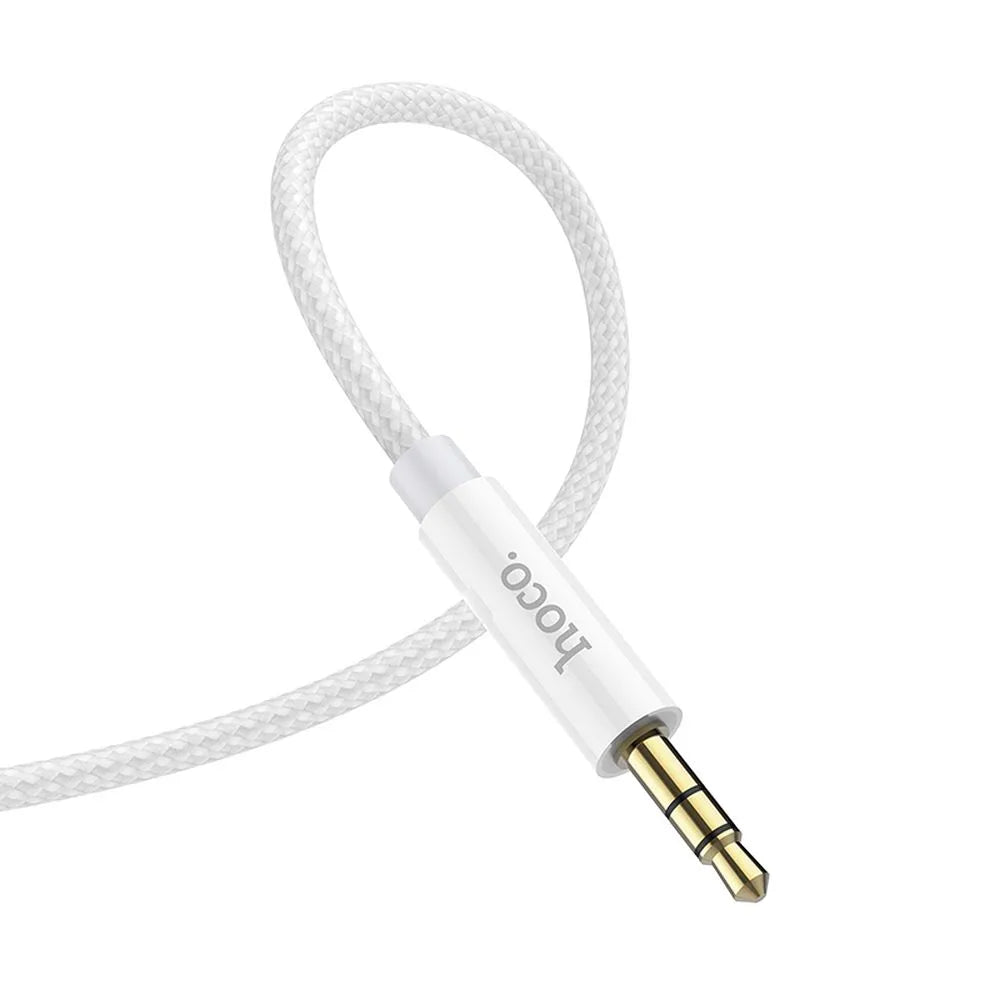 HOCO AUX Audio Jack kabel 3,5 mm na Type-C UPA19 1 m stříbrný
