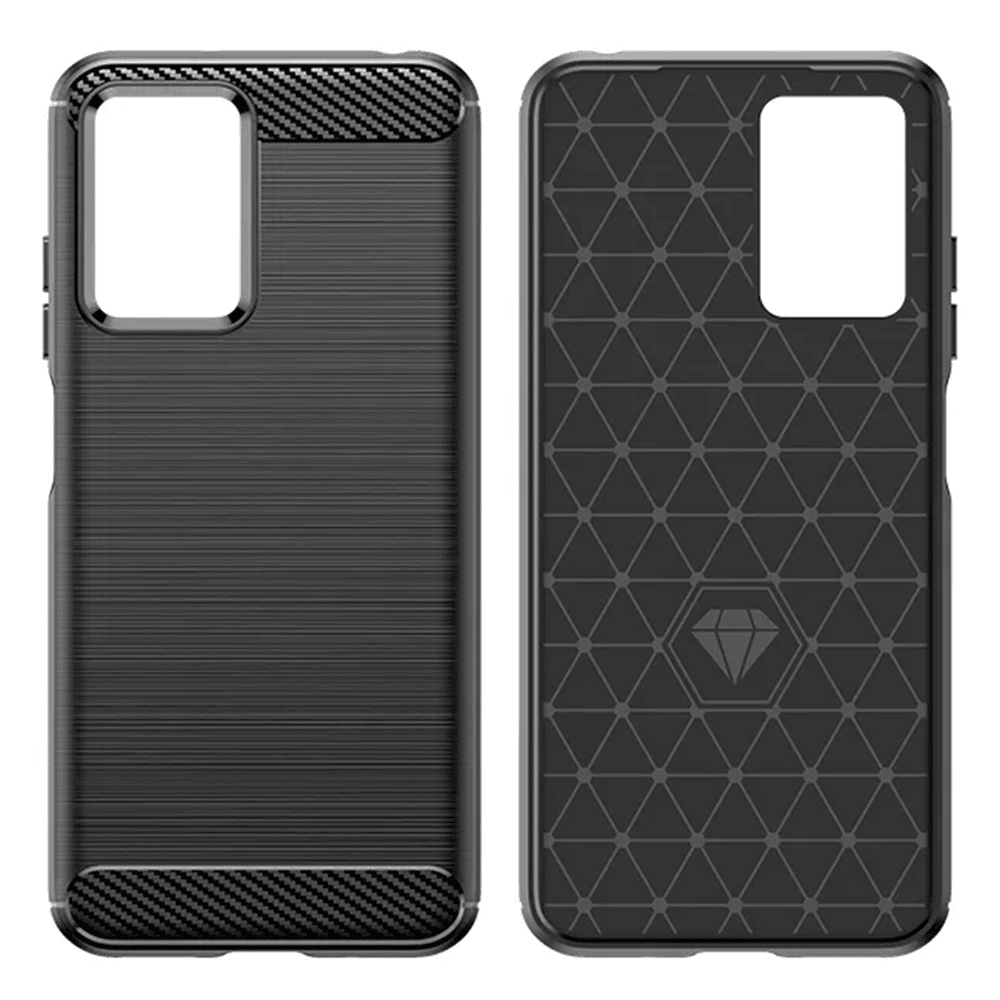 Techsuit - Karbonový silikonový kryt pro Xiaomi Redmi 10 5G - černý