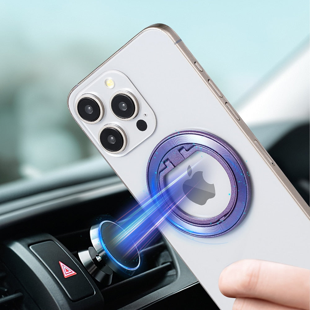 Techsuit – MagSafe telefonski prsten (MPR2) – Okrugli oblik- aluminijska legura – crveni