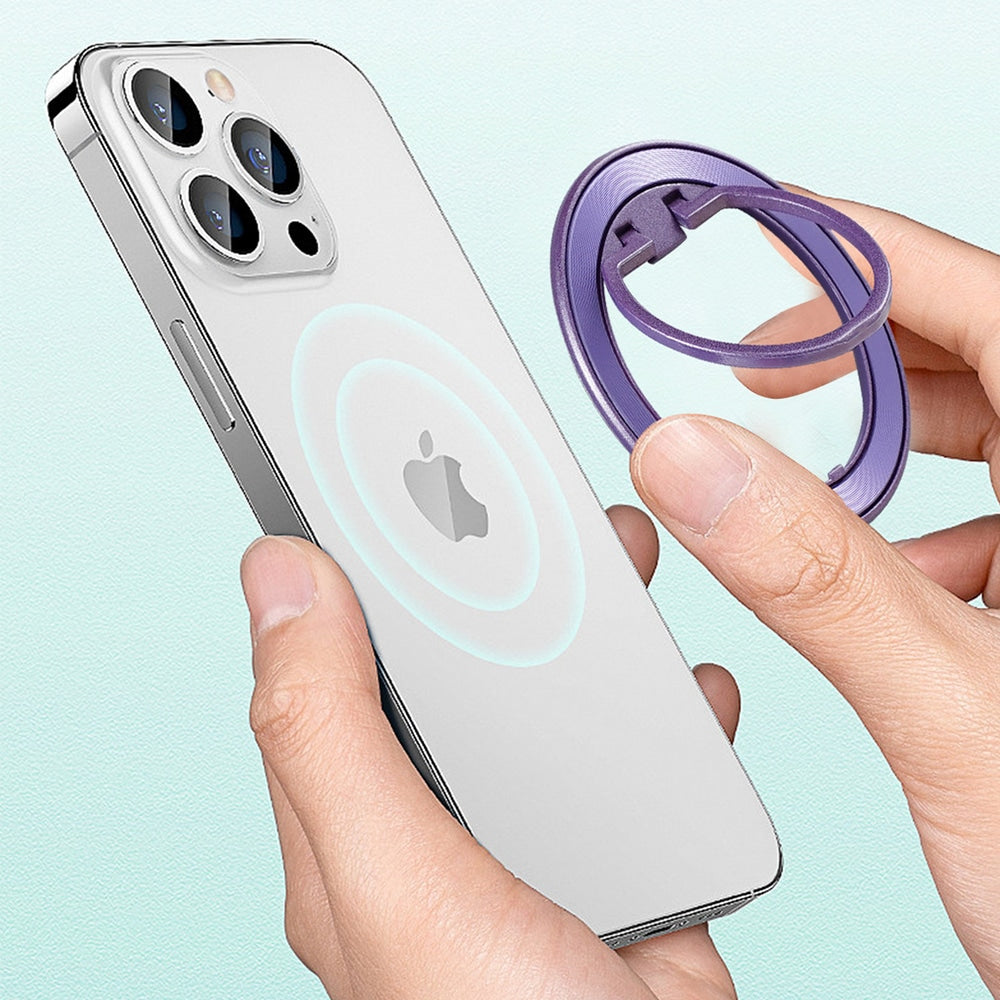 Techsuit – MagSafe telefonski prsten (MPR2) – Okrugli oblik- aluminijska legura – crveni