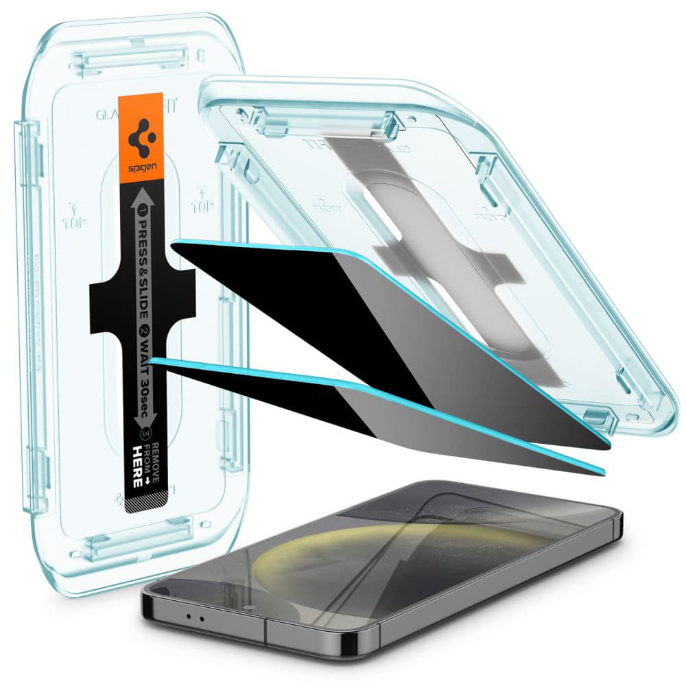 Spigen - Glas.tR EZ-FIT (2 ks) pro Samsung Galaxy S24 - soukromé sklo