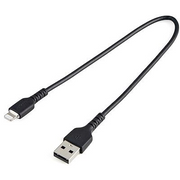 StarTech.com RUSBLTMM30CMB kabel za mobitel Crno 0,3 m USB A Lightning