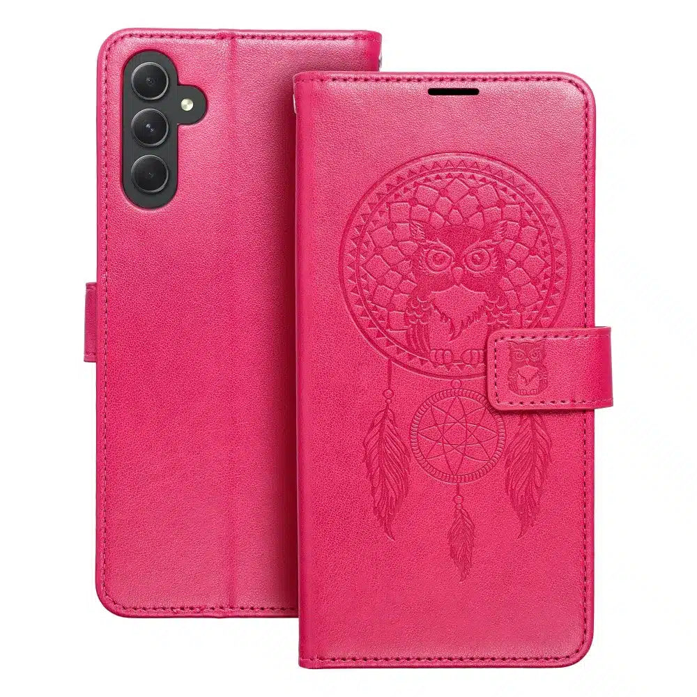 MEZZO Book case preklopna torbica za SAMSUNG GALAXY A14 4G / A14 5G dreamcatcher magenta