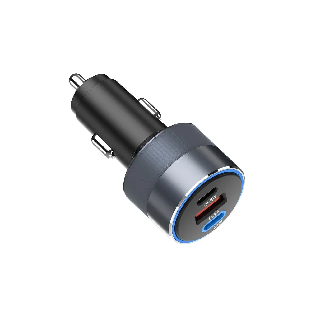 FORCELL F-ENERGY Alu - auto punjač 85W PD+QC4.0+SAM SFC 2.0, 2xUSB C+USB A