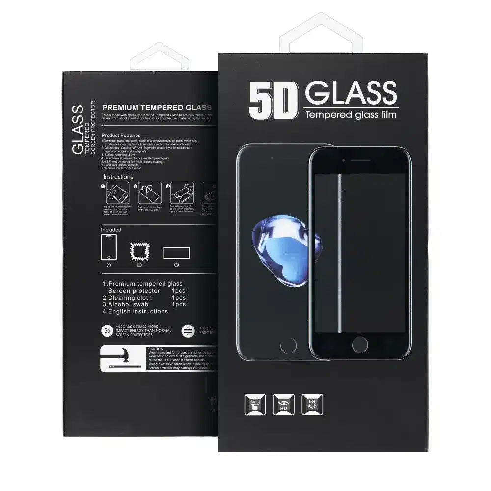 5D Full Glue kaljeno staklo za Samsung Galaxy A52 5G / A52 LTE (4G) / A52s 5G sa crnim okvirom