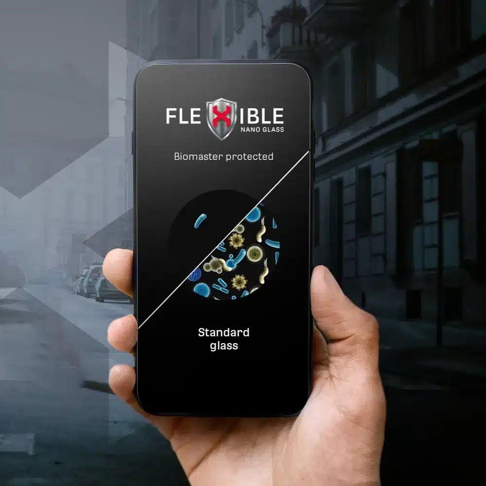 Forcell Flexible 5D – hybridní sklo pro iPhone 15 Pro Max černé