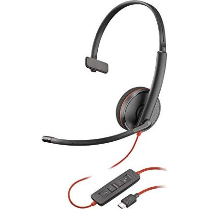 POLY Blackwire 3210 Slušalice Žičano Obruč za glavu Pozivi/glazba USB Tip-C Crno