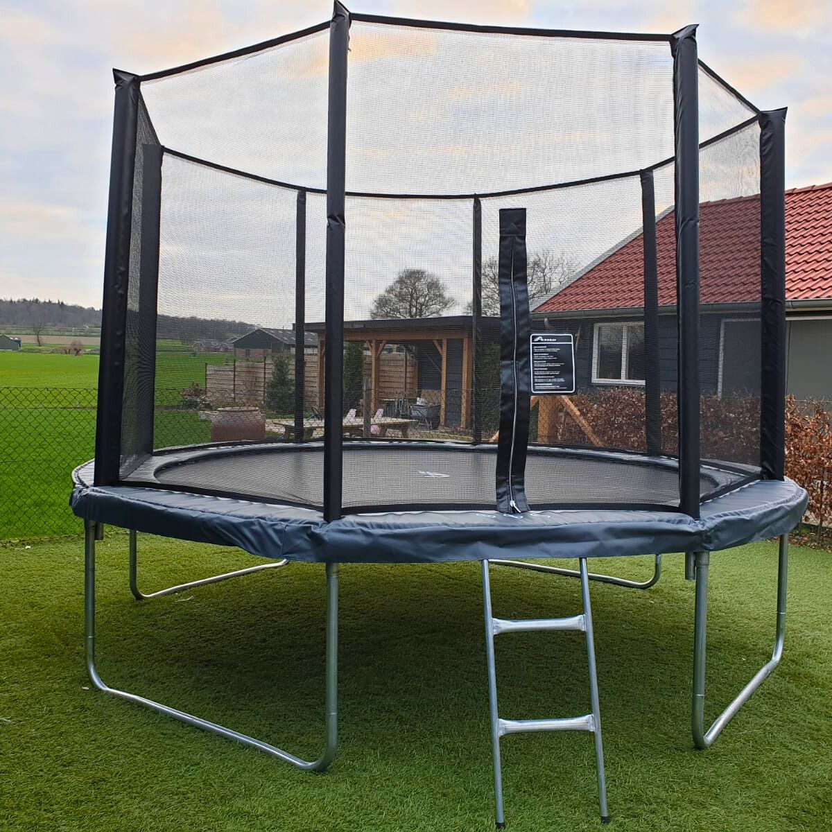 Akrobat Orbit trampolin – obiteljski trampolin za dvorište 305-cm-zeleni
