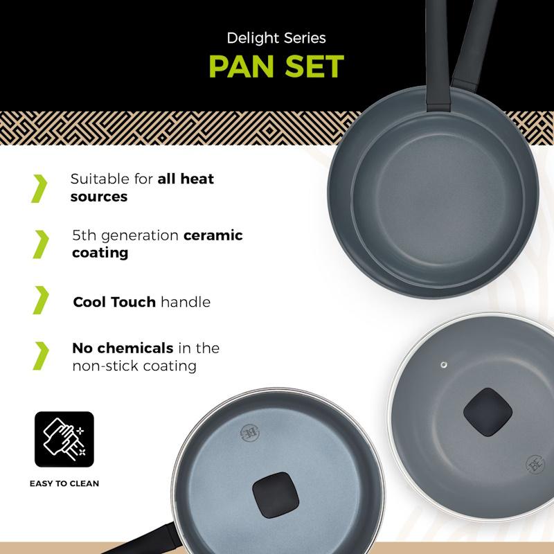BE Living Set 4 tave Delight Black