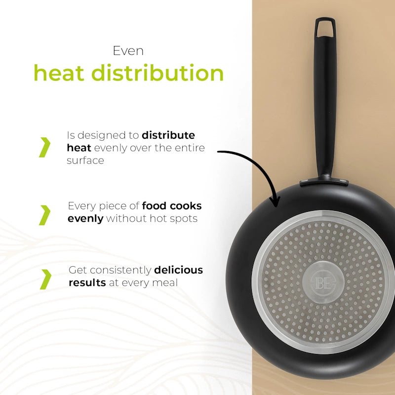 BE Living Frying Pan Essential Black 30 cm