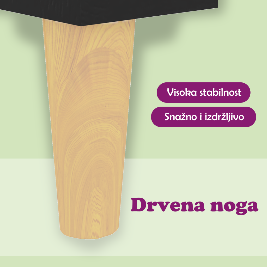 TV ormarić s nogama od masivnog drva crni 103,5 x 35 x 50 cm