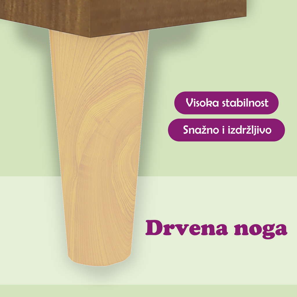 Stolić za kavu smeđa boja hrasta 90x60x35 cm konstruirano drvo