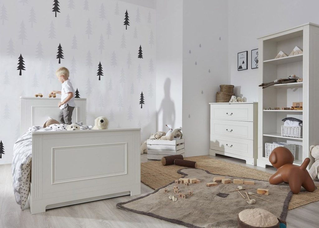 Bellamy Ines Junior krevet 200x90 cm s ladicom/dodatni ležaj, ivory