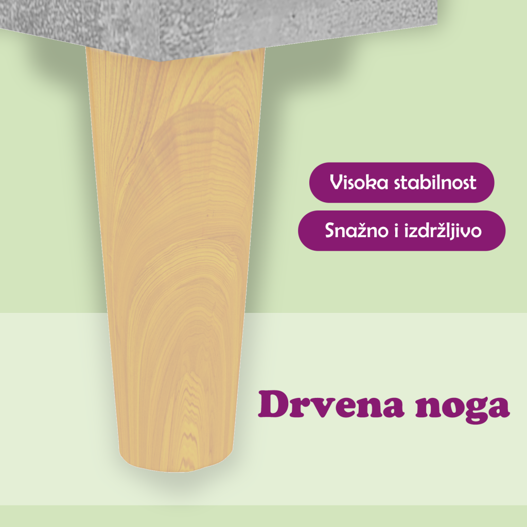 Noćni ormarići 2 kom siva boja betona 40 x 35 x 47 cm