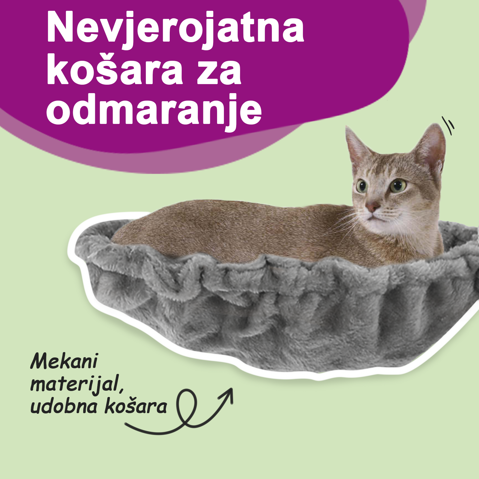 Penjalica za mačke sa stupovima za grebanje svjetlosiva 155 cm