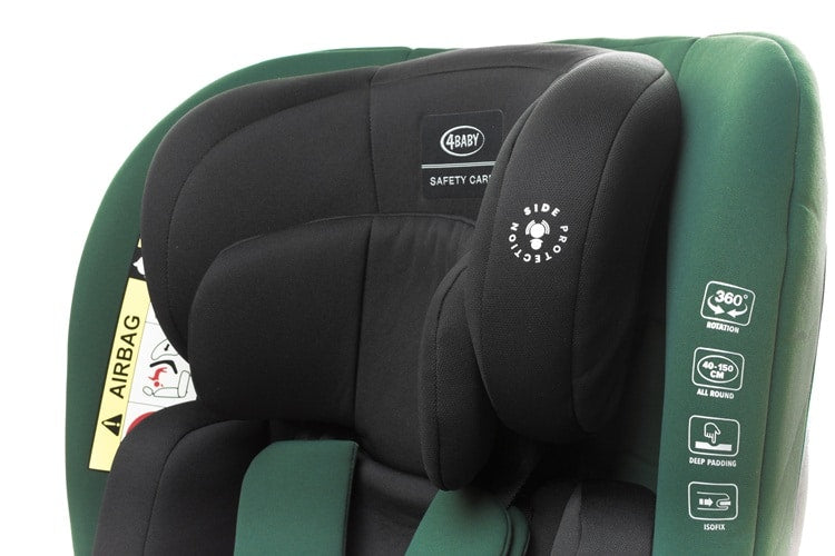 4BABY autosjedalica Matt-fix dark green
