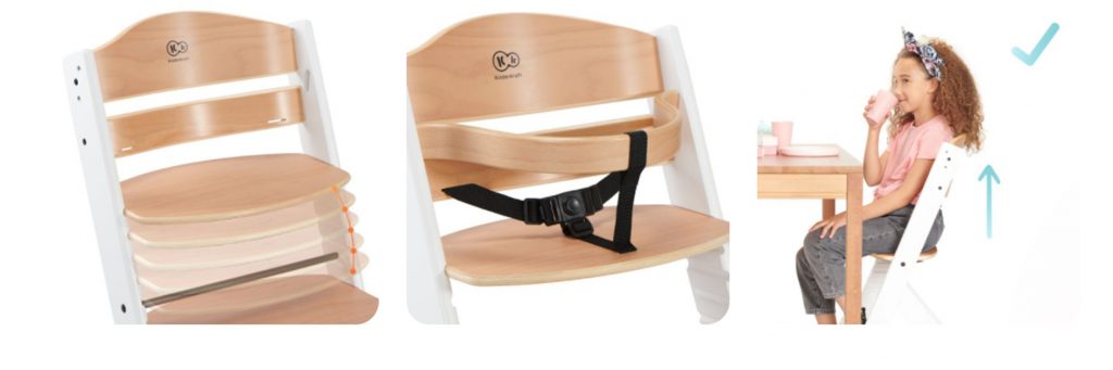 Kinderkraft hranilica ENOCK, bež