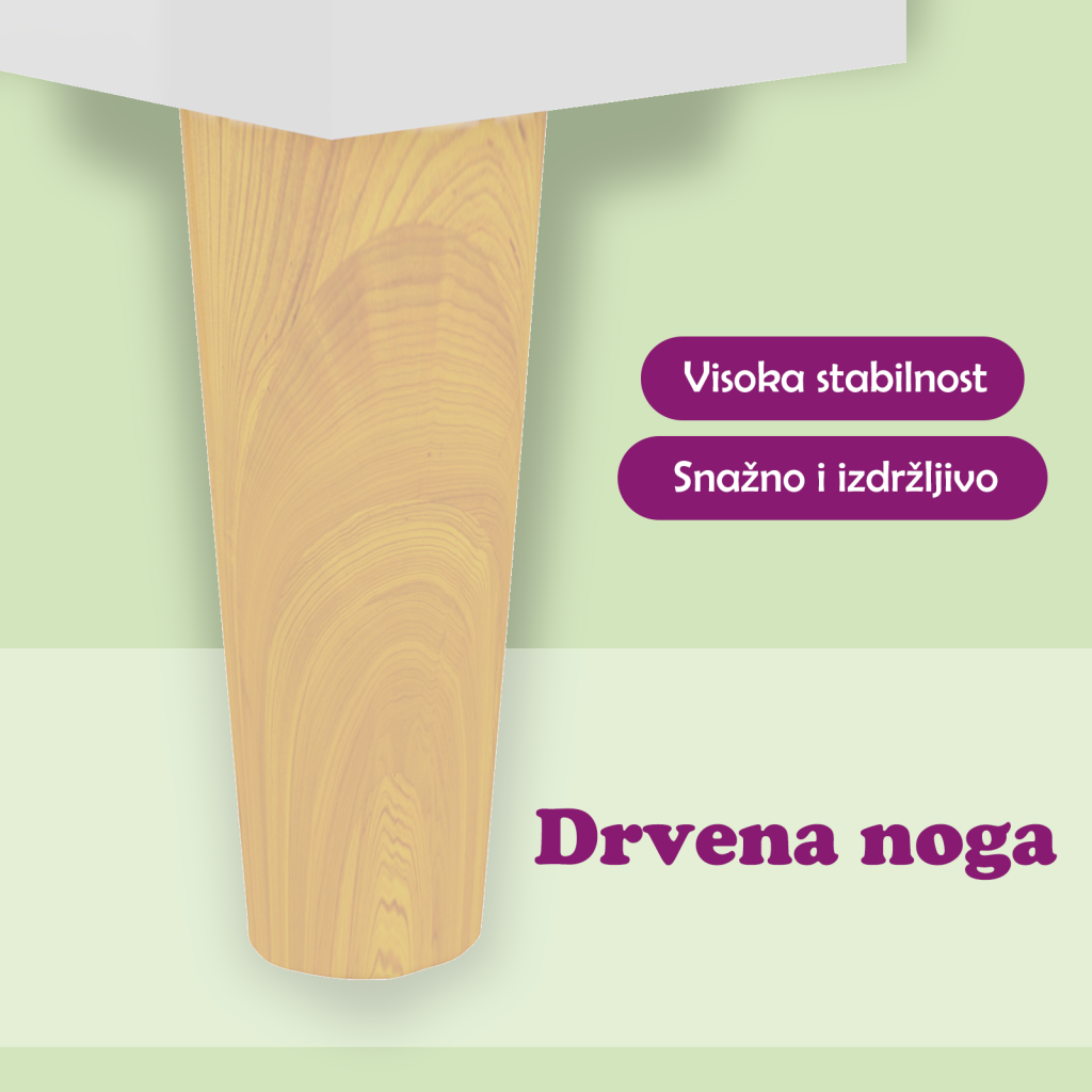 Stolić za kavu sjajni bijeli 50x50x40 cm konstruirano drvo