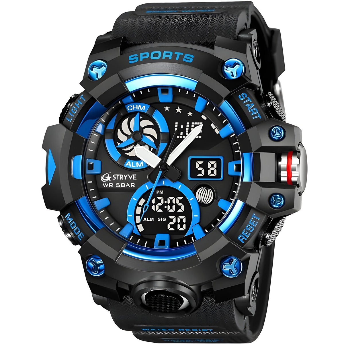 Sat STRYVE HU-38683 - Crna / Plava KP38683