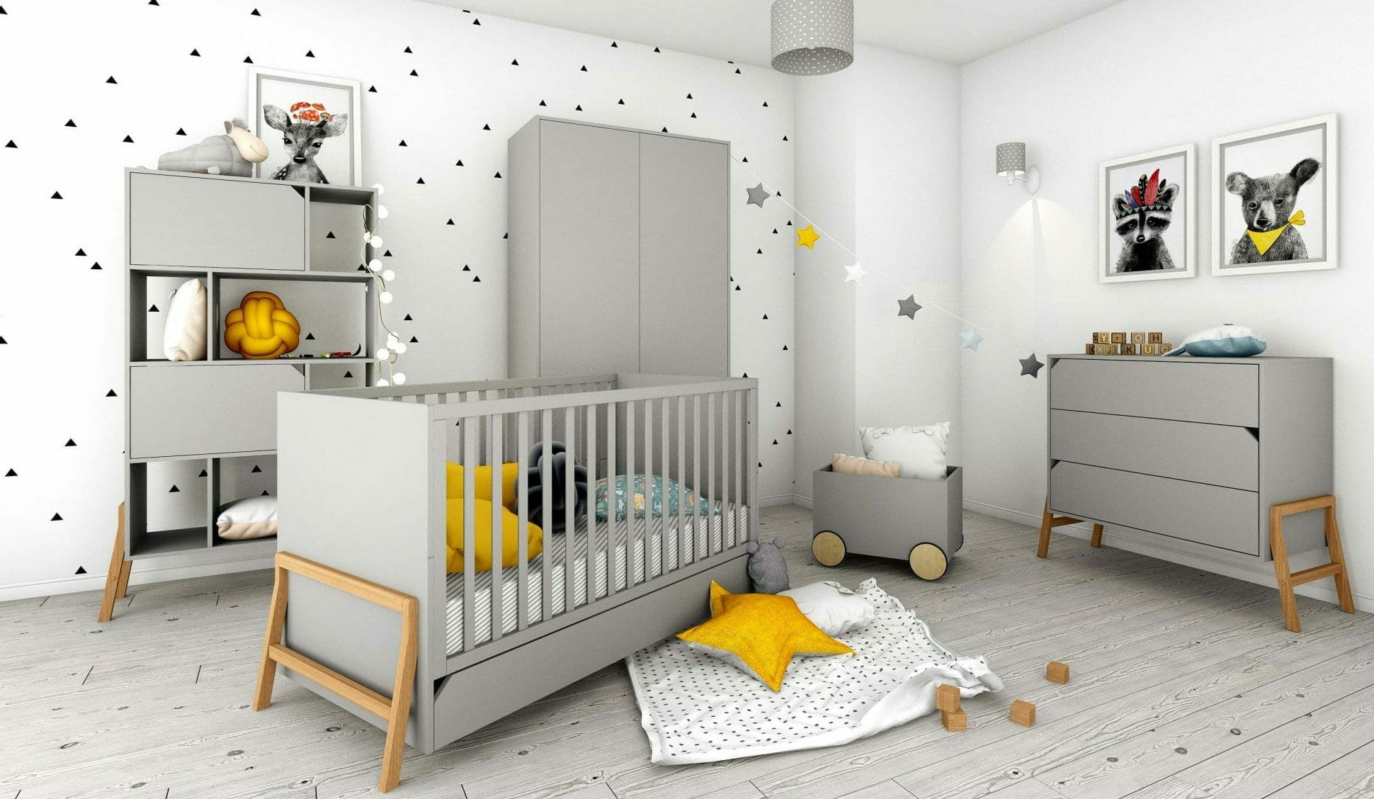 Bellamy Lotta krevet 140x70 cm, grey