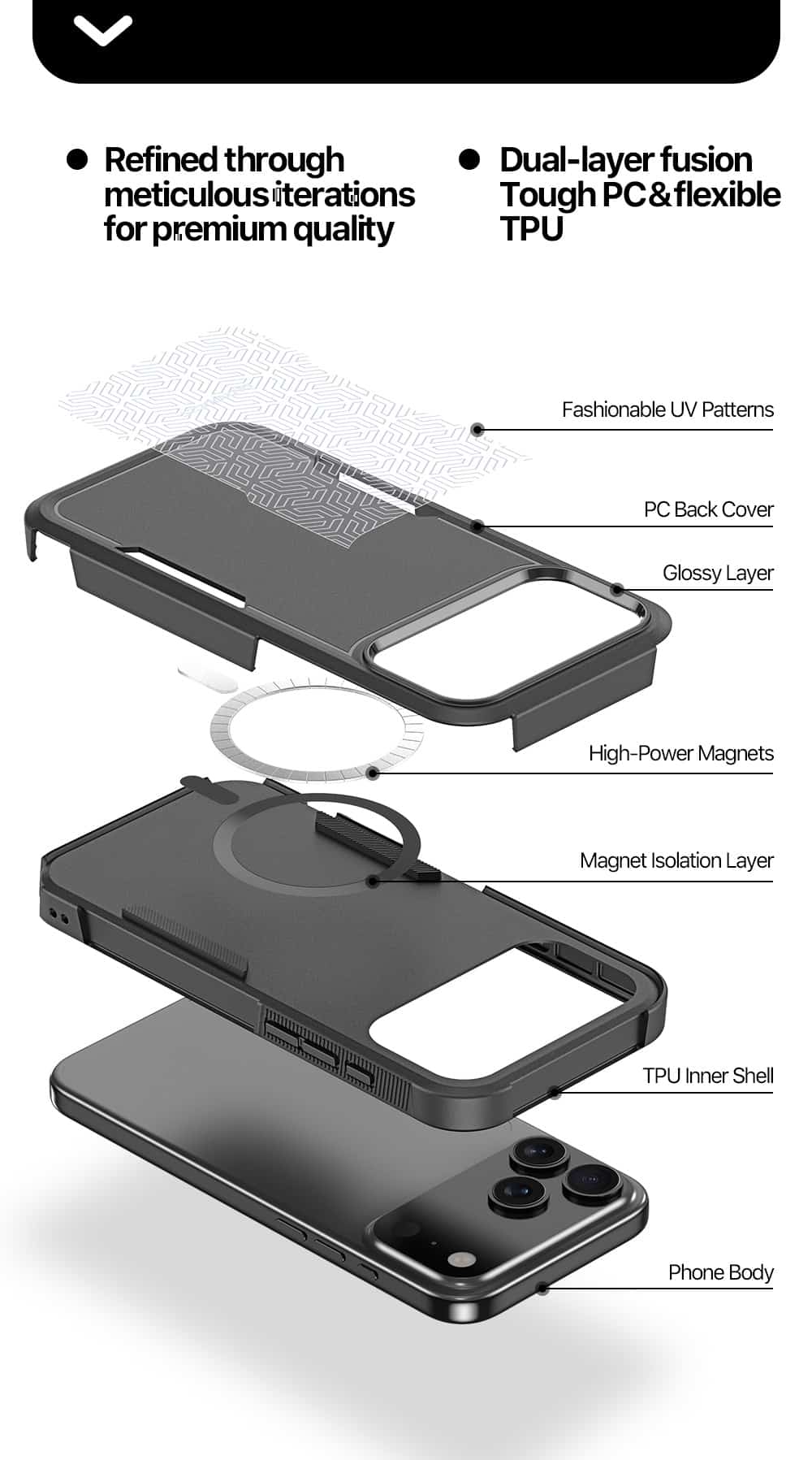 DUX DUCIS SHLD MagSafe maskica za iPhone 17 Pro – triangle