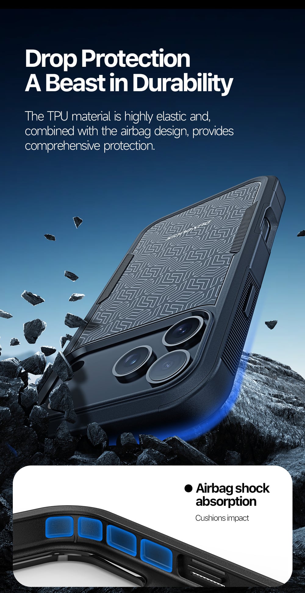 DUX DUCIS SHLD MagSafe maskica za iPhone 17 Pro – triangle