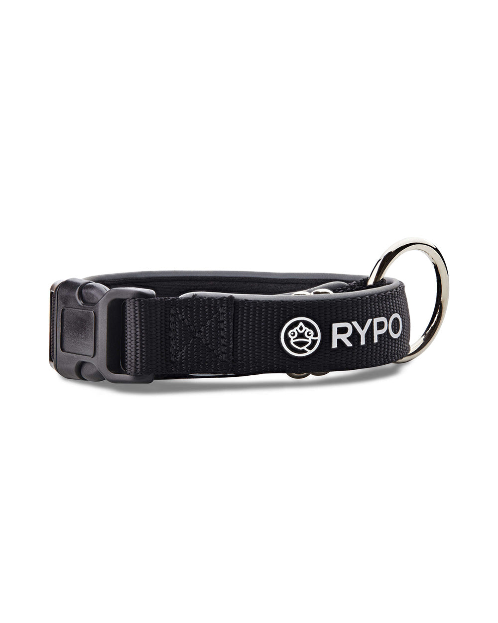 Ogrlica za pse Nylon Rypo - crna , S